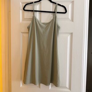 American Eagle Outfitters Light Sage Green Spaghetti Strap Mini Dress